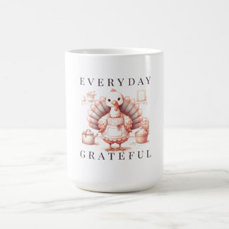 Elke Dag Dankbaar Herfst Kalkoen Thanksgiving Koffiemok
