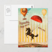 Elke dag gebeuren er onmogelijke dingen briefkaart (Voorkant / Achterkant)