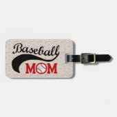 Elke dag honkbal mam sportief bagagelabel (Voorkant horizontaal)