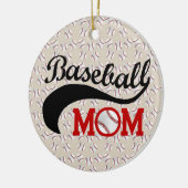 Elke dag honkbal mam sportief keramisch ornament (Links)