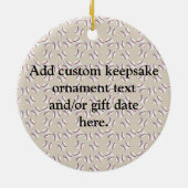 Elke dag honkbal mam sportief keramisch ornament (Achterkant)