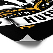 Elke dag huffling huffle Schattigee Honey Badger A Poster (Hoek)