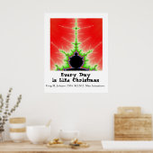 Elke dag is als Kerstmis Poster (Keuken)