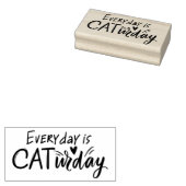 Elke dag is CATurday Rubberstempel (Gestempeld)