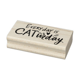 Elke dag is CATurday Rubberstempel