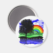 Elke dag is de Dag van de Aarde Magneet (Voorkant / Achterkant)