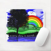 Elke dag is de Dag van de Aarde Muismat (Met muis)