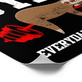 Elke dag is de glanzende gleuf de rustdag poster (Hoek)