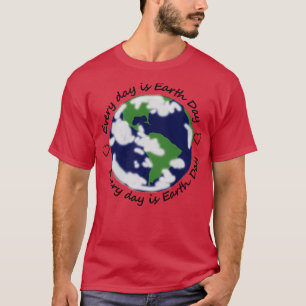 Elke dag is Earth Day Eco Hearts T-shirt
