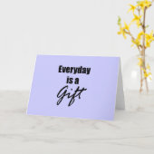 Elke dag is een cadeaubon Kaart (Gele Bloem)