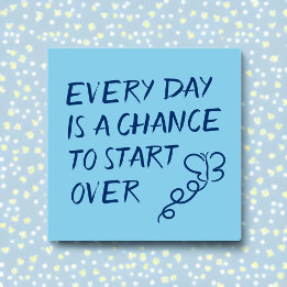Elke dag is een kans om opnieuw te beginnen Positi Post-it® Notes