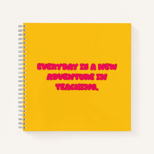 Elke Dag Is Een Nieuw Avontuur In Het Onderwijs Vo Notitieboek