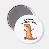 Elke dag is een nieuwe dag grappige klap Salamande Magneet (Voorkant / Achterkant)