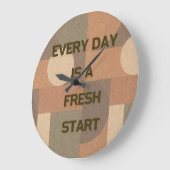 Elke dag is een nieuwe start grote klok (Hoek)