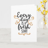 Elke dag is een nieuwe start kaart (Gele Bloem)