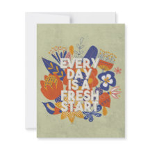 Elke dag is een nieuwe start