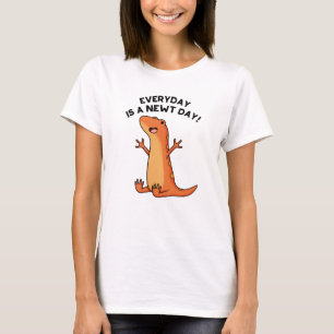 Elke dag is een volgende dag grappige salamander w t-shirt