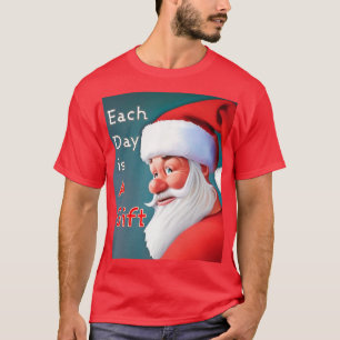 Elke dag is er een cadeaukerstkerstkerstkerstman t-shirt