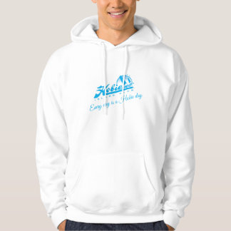 Elke dag is er een witte haan van het Hobie-eiland Hoodie