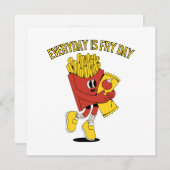 Elke dag is Fry Day Kaart (Voorkant / Achterkant)