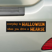 Elke dag is Halloween Bumpersticker (Op auto)