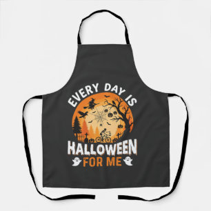 Elke Dag Is Halloween Vintage T-Shirt Ontwerp Schort