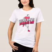 Elke Dag Is Hardloopdag T-shirt – Hardloop Vibes (Voorkant)