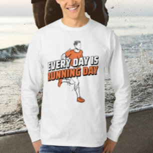 Elke Dag Is Hardloopdag – T-shirt met lange mouwen