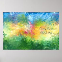 Elke dag is het Earth Day Poster