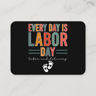 Elke dag is het Labor Day T-shirt arbeid en leveri Visitekaartje