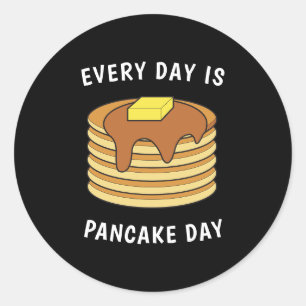 Elke Dag Is Het Pannenkoekendag Esdoornsiroop En B Ronde Sticker
