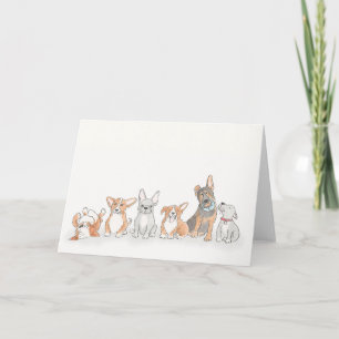 Elke dag is het puppy day card kaart