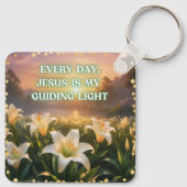 Elke dag is Jezus mijn licht Sleutelhanger (Achterkant)