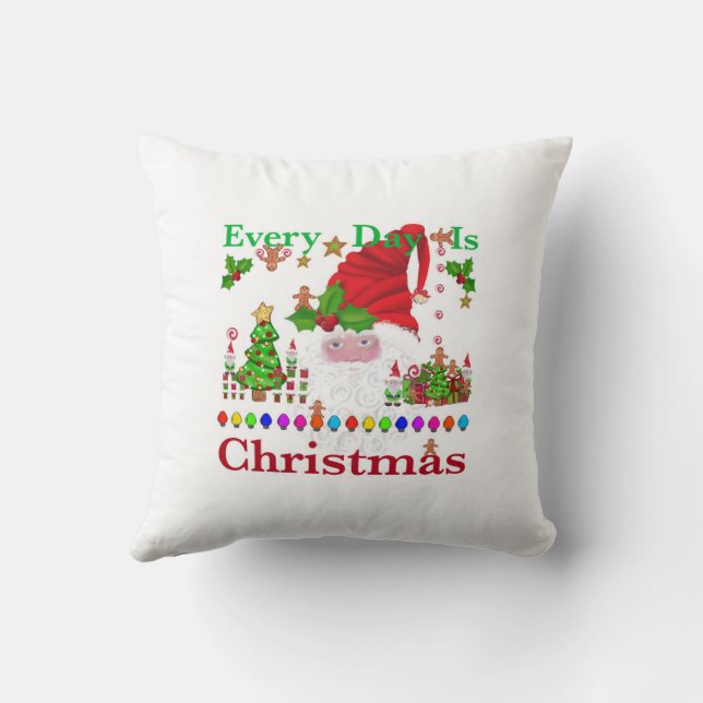 Elke Dag Is Kerstmis Kussen (Achterkant)