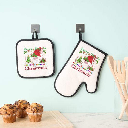 Elke dag is Kerstmis Ovenwant & Pannenlap Set (Insitu(Ophanging))