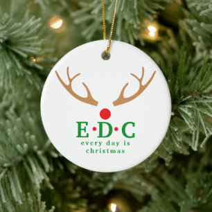 Elke Dag is Kerstmis Ronde Ornament
