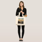 ELKE DAG IS MIRACLINE VAN GOD GROTE TOTE BAG (Voorkant (model))