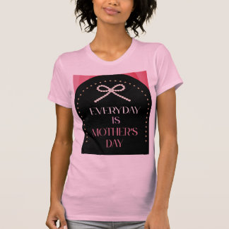 Elke dag is Moederdag Elegance Roze Strik Shirt