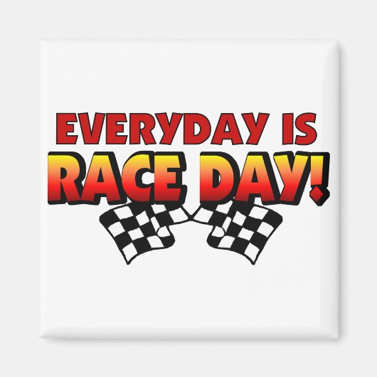 Elke dag is razedag magneet (Voorkant)