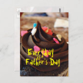 Elke dag is Vaderdag Briefkaart (Voorkant / Achterkant)
