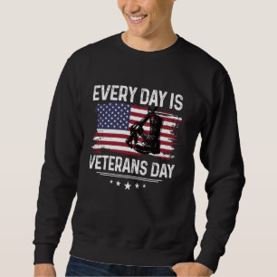 Elke dag is Veteran Day Shirt Veterans Military B