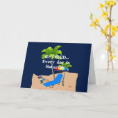 Elke dag is zaterdag. kaart (Gele Bloem)