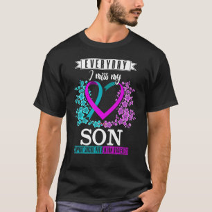 Elke dag juf ik mijn zoon Suicide Prevention Aware T-shirt
