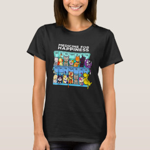 Elke Dag Kitten Kat Mijn Medicijn Voor Geluk Cal T-shirt