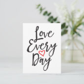 Elke dag liefde briefkaart (Staand voorkant)