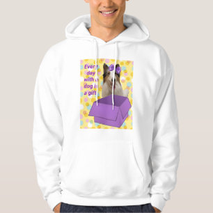 Elke dag met een hond is een geschenk hoodie