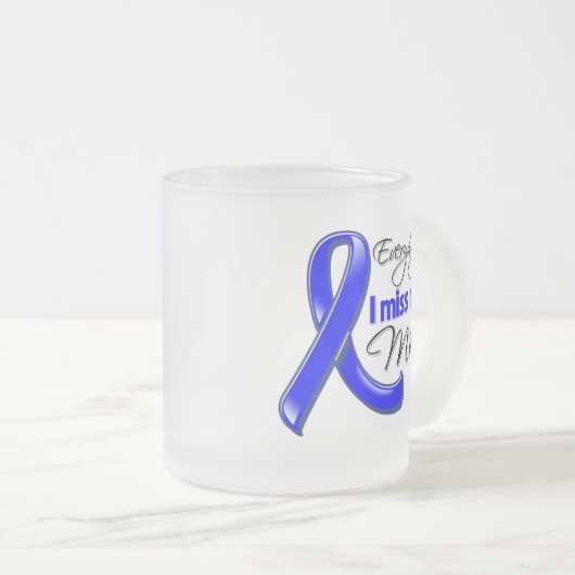 Elke dag mis ik mijn mama Colon Cancer Matglas Koffiemok (Voorkant rechts)