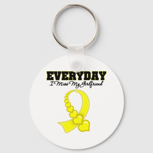 Elke dag mis ik mijn Vriendin. Sleutelhanger (Voorkant)