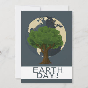 Elke dag op aarde, ga groen, Red onze planeet Feestdagenkaart