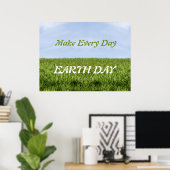 Elke dag op aarde poster (Thuiskantoor)